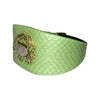 Sea Anemone Pearl Green Snake Wide Style Collar With Rhinestone Crab Accessory