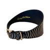 Gold & Black Snake 3” Wide Style Gatsby Collar