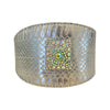 Glamorous Stunning Silver Snake With our Custom Swarovski Crystal Rivet