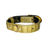 XS/S 7”-14” Light Yellow Patent Custom Snake Collar/Custom Gold Italian Hardware