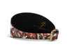 Butterfly Print Italian Leather 3” Wide Style Collar