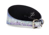 Multi-Color Purple Silver Iridescent Snake 3” Wide Style Collar