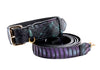 Black, Green, Purple Snake Classic Collar & Leash Set
