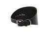 Black Vegan Leather 3” Wide Collar