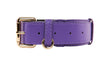 Purple Italian Leather Classic Collar