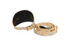 Luxury Pet Fashion Custom Art Deco Snakeskin Wide Collar & Leash Set