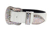 Matte White Snake Collar With Silver Swarovski Crystal Hardware Collar