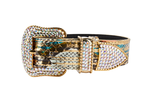 Luxury Pet Fashion Olive Snakeskin Collar & Leash Set - Allysa Payne  Beverly Hills