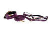 Luxury Pet Fashion Purple & Black Viper Snake Collar With Swarovski Crystal Hardware