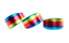 Pride Collection. Rainbow Snake 3” Wide Style Collar Set Of 3