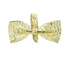 Green & Gold Embossed Croc Italian Leather Bowtie