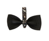 Abstract Butterfly Italian Leather Bowtie