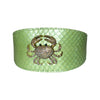 Sea Anemone Pearl Green Snake Wide Style Collar With Rhinestone Crab Accessory