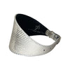 Stunning Silver Snake 4” Wide Style Collar With Silver Classic Hardware