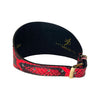 Fuchsia/Light Pink/Red & Black Custom Snake 4” Wide Style Collar