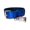 Multi-Tone Blue & Silver Snake Classic Collar