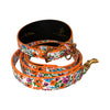 Poppy & Pansy Italian Leather/Wide Style Collar & Leash Set