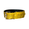 Mustard Yellow & Black Snake Classic Collar