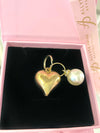 Puffy Heart Charm & Pearl Charm Set