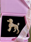 For the Love of Poodles, Crystal Brooch
