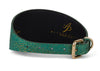 Beautiful Green & Gold 3” Wide Style Collar