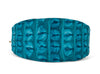 Turquoise Croc 3” Wide Style Collar