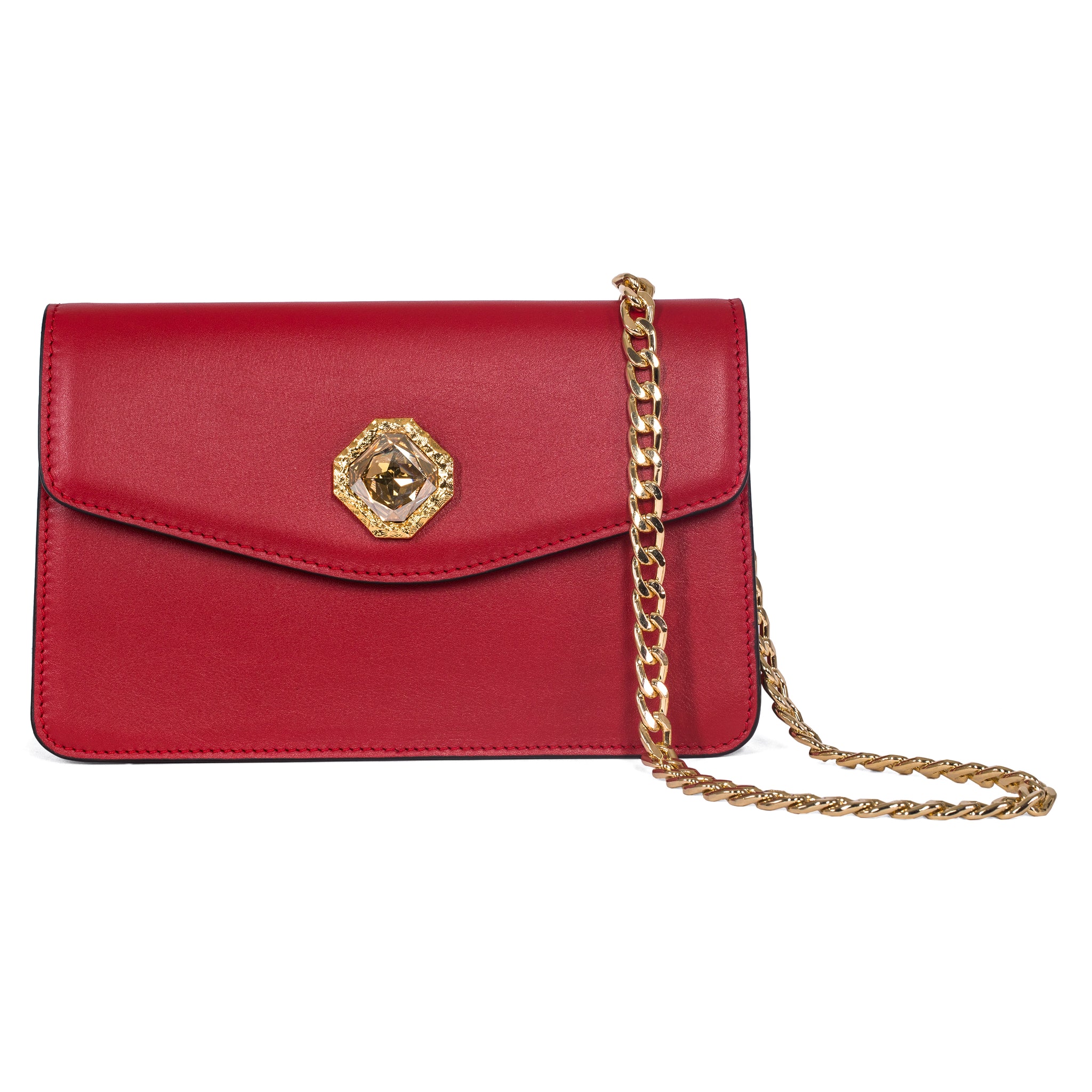 Vintage Aldo Handbag Red Leather Clutch Purse Small Chic Dressy Purse Chain  Strap Magnet Closure - Etsy