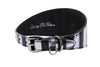 Black & Silver Stiped Snake Wide Style 3” Collar