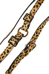 Leopard Print Italian Leather Harness