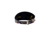 Black, White, Pink, Gold Snake 3” Wide Style Collar With Custom Starfish