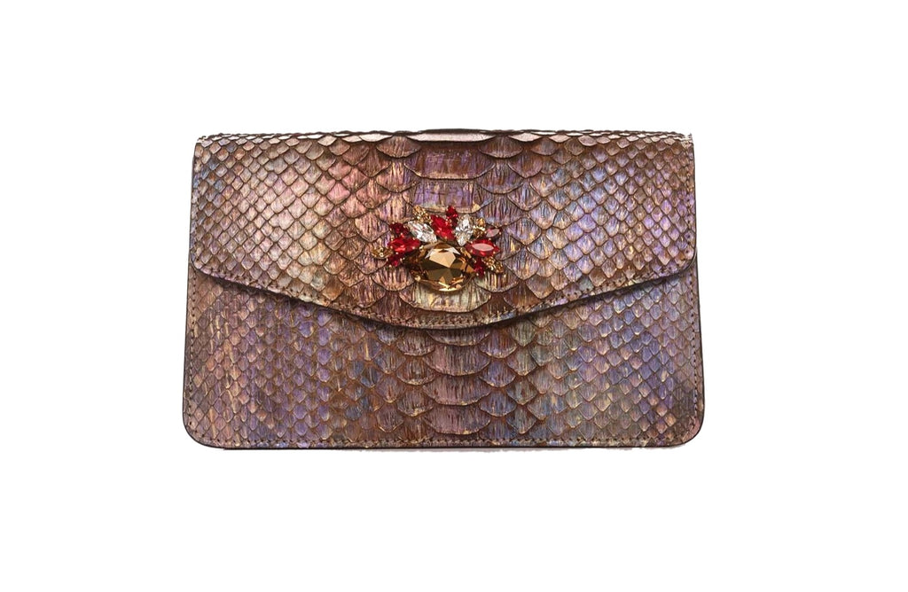 Iridescent sales clutch purse