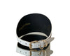 Luxury Pet Fashion Matte White Snake 4” Oval Collar