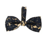 Navy Lace On Gold Italian Leather