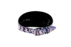 Purple/Silver/Black Custom Iridescent Snake 3” Wide Style Collar