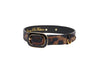 Abstract Leopard Print Italian Leather With Vintage Italian Hardware