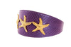 Purple Snake Gold Starfish Collar