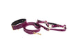 Purple Patent Italian Leather/Classic Hardware Collar, Leash, Harness Set