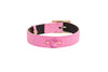 Luxury Pet Fashion Neon Pink Snake Collar With Our  Modern Gold Hardware