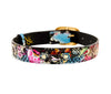 Floral, Scull, Snake Print Italian Leather Collar