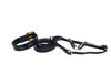 Navy Blue Snake Swarovski Crystal Hardware Collar, Leash, & Harness Set