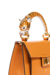 Tiger Bag With Orange Italian Leather