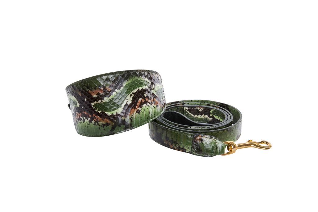 Gucci Style Camo-Leather Set