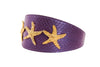 Purple Snake Gold Starfish Collar