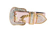 Soft Pink/Gold Custom Snake Collar With Swarovski Crystal Hardware