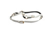 Matte White Snake Harness With Gold Hardware