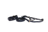 Navy Blue Snake Classic Hardware Collar, Leash, & Harness Set