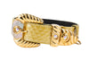 Pearl Yellow Snake Ornate Swarovski Italian Hardware Collar