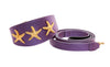 Purple Snake Gold Starfish Collar And Leash Set